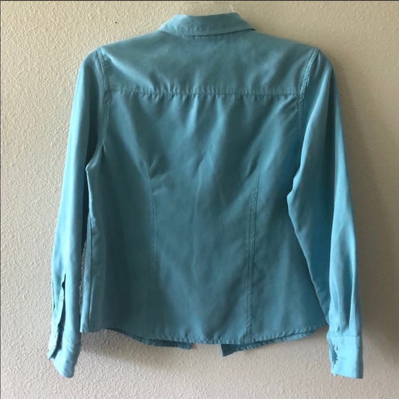 Cato Suede Button Down Shirt - Picture 5 of 6